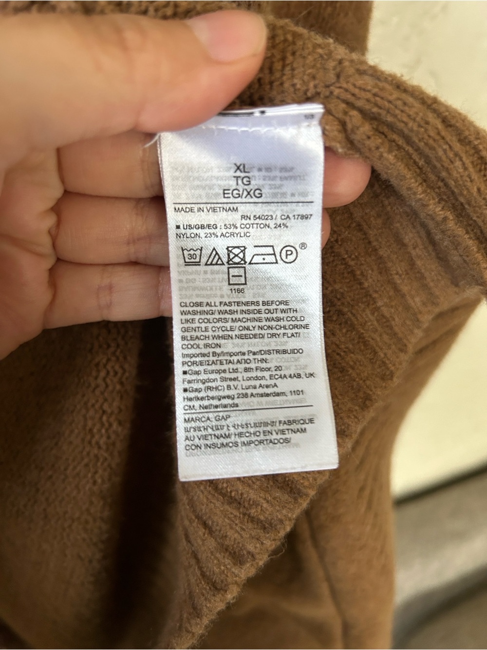GAP Camel Long Cardigan - Picture 4 of 4